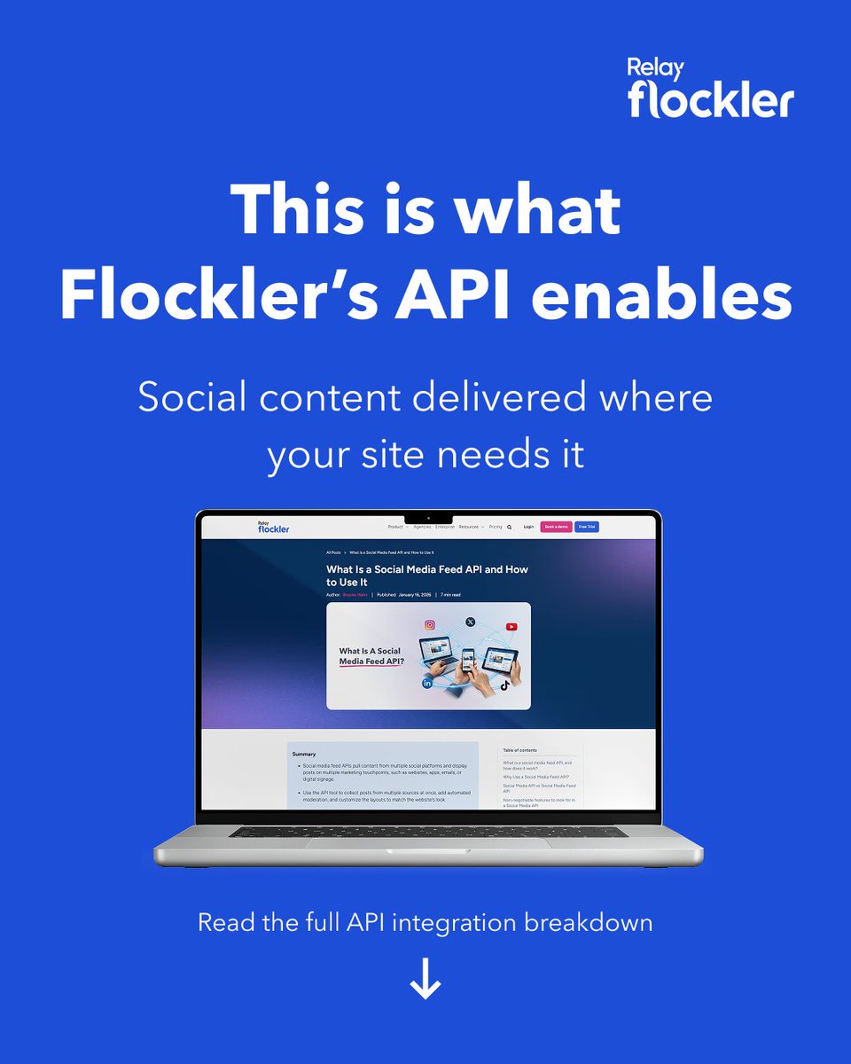 Flockler tweet media