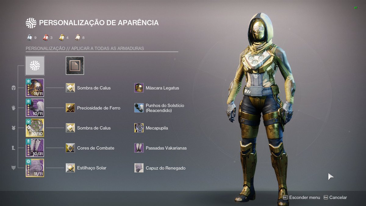 My hunter inspired by C-3PO from Star Wars

Bungie ID - b#5807
#TharsisThreads  #destinyfashion #Destiny2