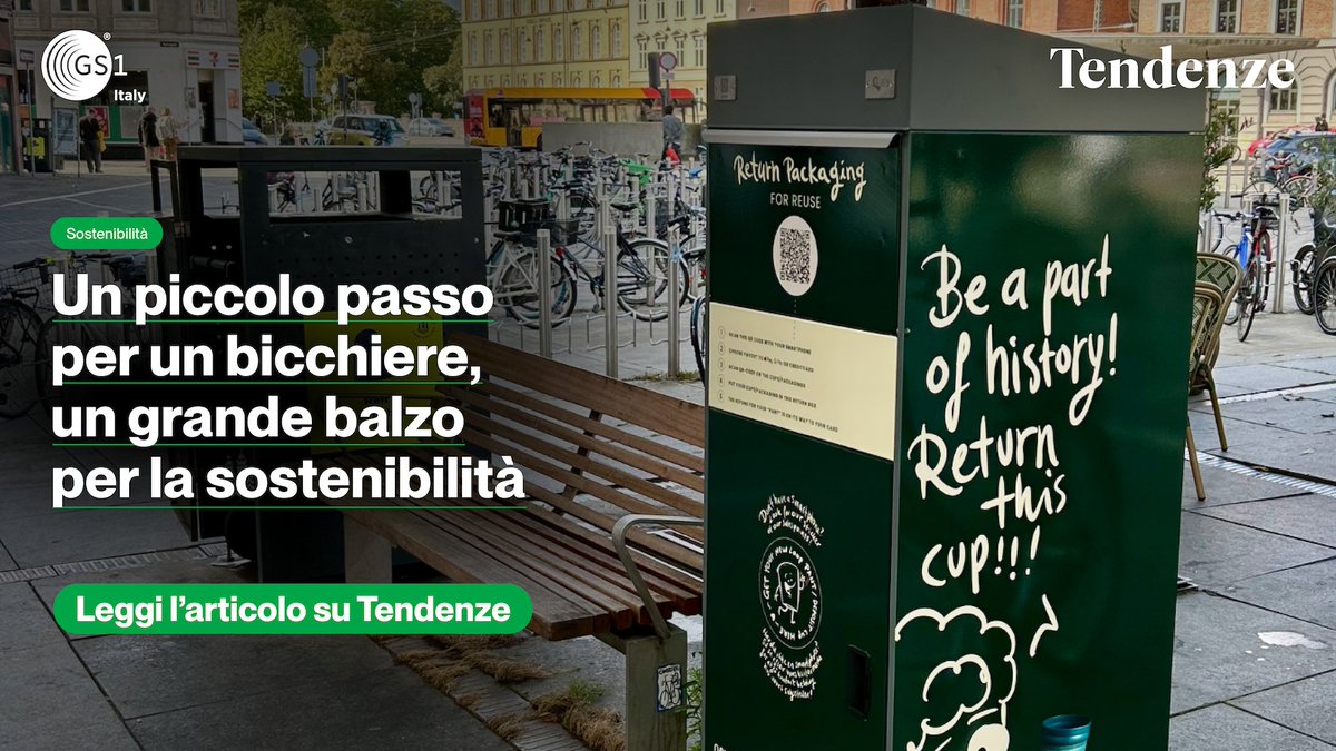 A Copenaghen arriva #NewLoop: bicchieri e contenitori riutilizzabili a cauzione, tracciati con #QRcodeStandardGS1. Restituire una tazza diventa economia circolare.
Leggi l'articolo 👉🏼 tinyurl.com/4ca8hj42
#GS1Italy #standardGS1 #QRcode