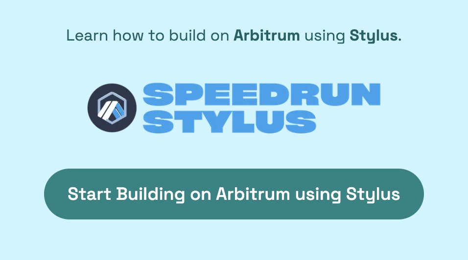 dev3pack's tweet photo. Dev3pack x Speedrun Stylus 🤝

In January, we collaborated with @SpeedrunStylus and @xcan_arbitrum to learn how to build on @arbitrum

> 73 developers deployed their first Rust smart contracts
> 134 new builders joined the platform https://t.co/0qyal5hXRD