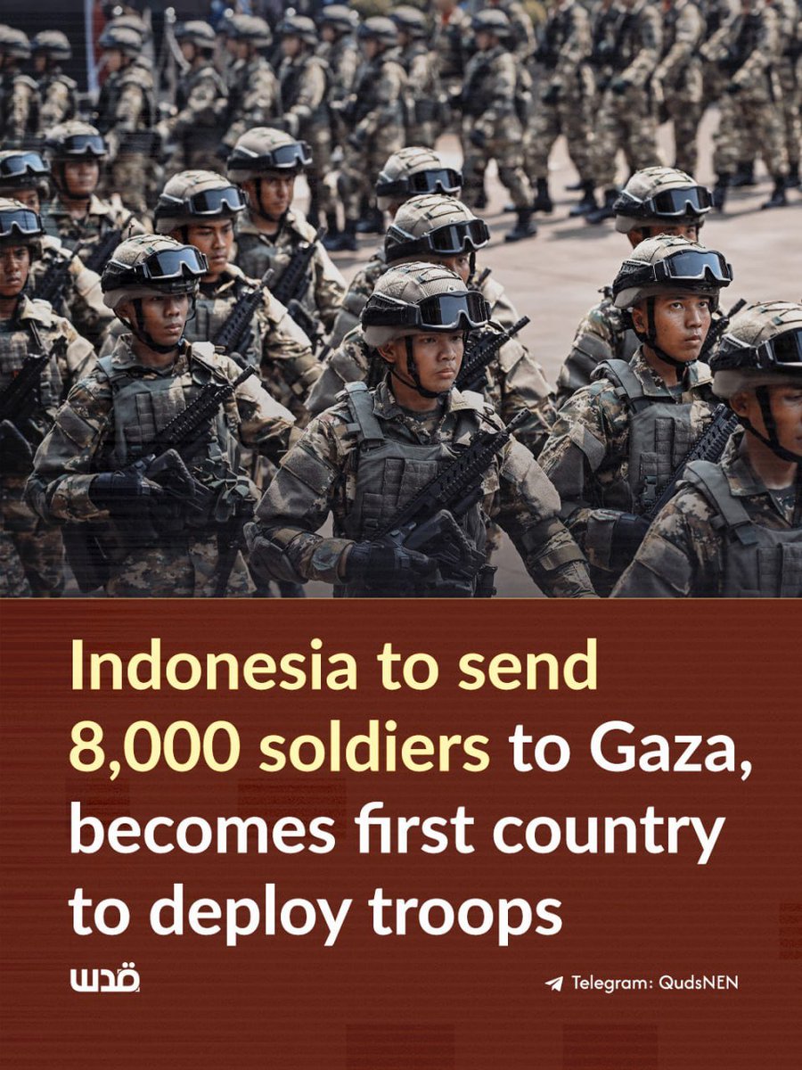 A proposed multinational peacekeeping force for Gaza could total around 20,000 troops, with Indonesia estimating it could contribute up to 8,000, President Prabowo Subianto’s spokesman said. No deployment terms or areas have been agreed.

Prabowo has been invited to Washington