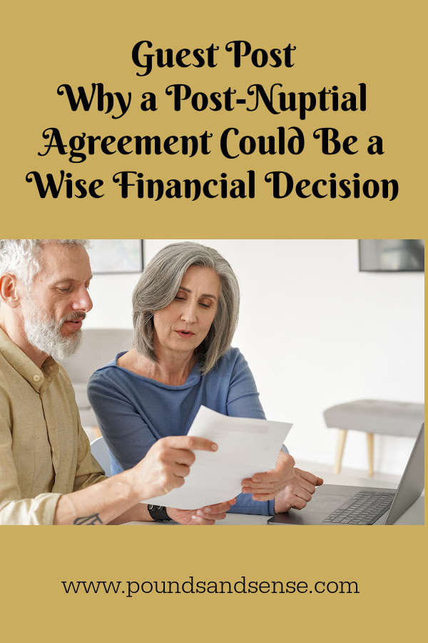 PoundsSenseBlog's tweet image. New on PAS: Why a Post Nuptial Agreement Could Be a Wise Financial Decision poundsandsense.com/guest-post-why… #ukbloggers