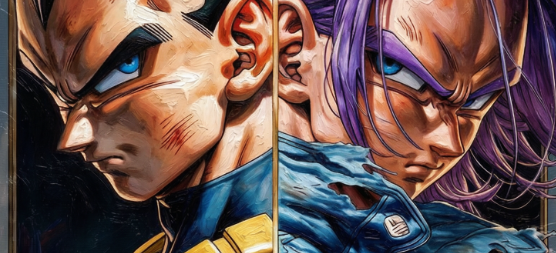 knightama's tweet image. Like Father, Like Son #Vegeta #Trunks