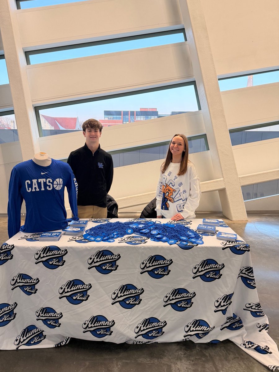 AlumniHallUK's tweet photo. We 💙 it when we have a chance to set up in RUPP on game days like we did this past weekend! We are so proud to partner with UK Sports to show our Big Blue Nation Pride! #BBN #UKBasketball https://t.co/s2lJrvt0AE