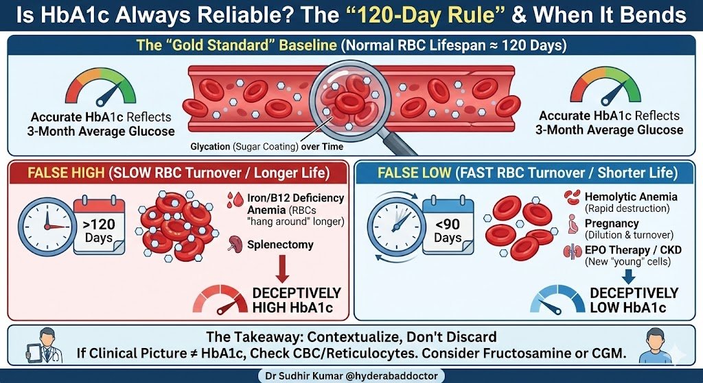 Is HbA1c Still the "Gold Standard"? 
Recent reports have cast doubt on the reliability of the Glycosylated hemoglobin (HbA1c) test, leaving many patients (and some doctors) confused. As a neurologist, I see how vital this number is; not just for diabetes management, but for