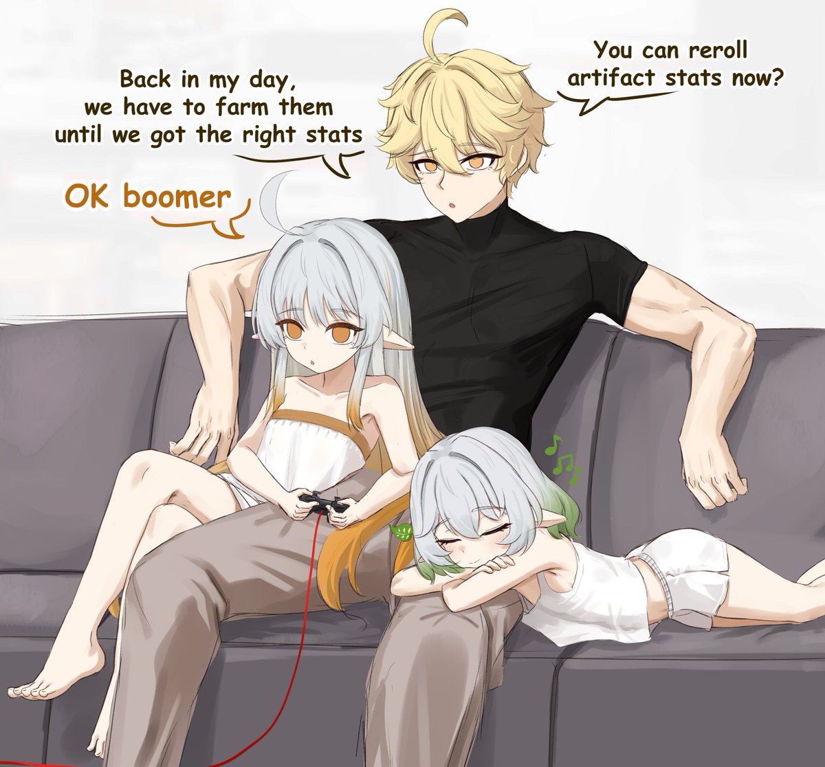 mockingeu's tweet image. gaming session with dad