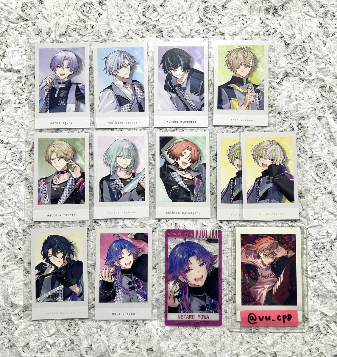 vu_cp8's tweet photo. 【交換】エイトリ おもライ クリアカード リングライト 特典 チェキ

譲　可不可 添 雪風 季肋 潮 來人 幾成 千弥 糖衣 夜鷹 子タろ

求　リンライ→凪 練牙 (決まり次第琉衣)
特典→添 練牙
クリカ→凪(全身>アップ)

おもライ2日目昼公演前(後)or郵送◎
都内手渡し検討いたします。 https://t.co/9DOahDGe0o