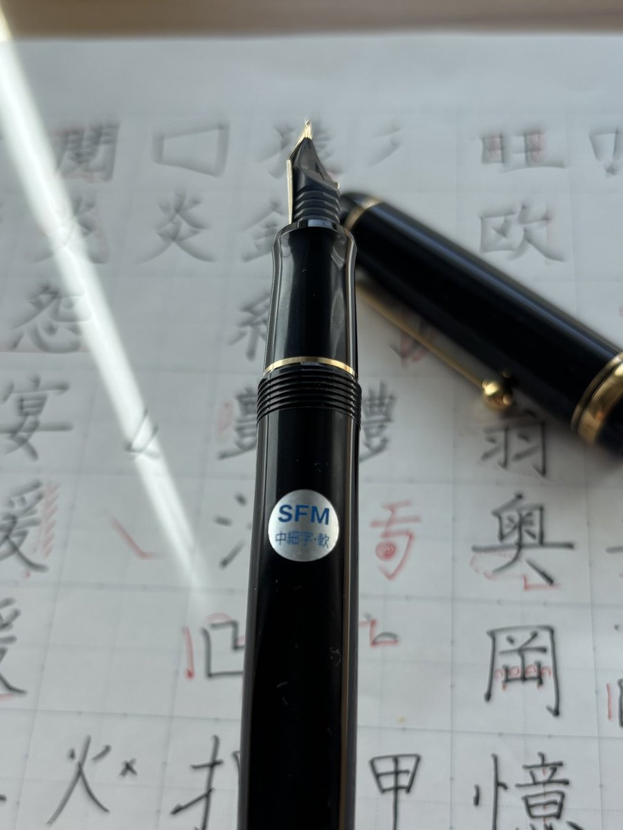 YouTubeの動画で使った万年筆はパイロット【カスタム74 SFM（ｿﾌﾄﾌｧｲﾝﾐ