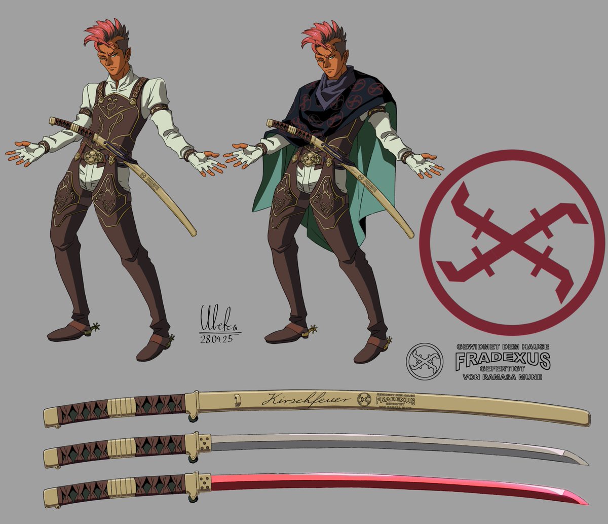 A character design for a Wild West / Samurai setting I was working on in April last year. 🤠
