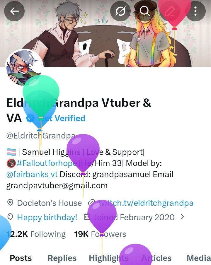EldritchGrandpa Vtuber & VA tweet media