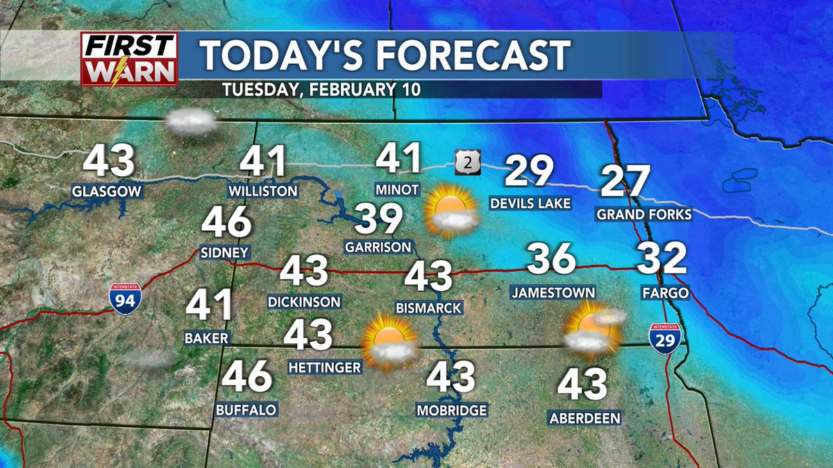 Good Morning!  Today's high temperature outlook