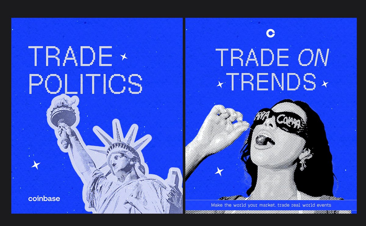 davydavincii's tweet photo. Made these Designs with 💙for @CoinbasePredict .

Trade real world events. anywhere, anytime.🤹‍♂️ https://t.co/H1aVCAzhIt