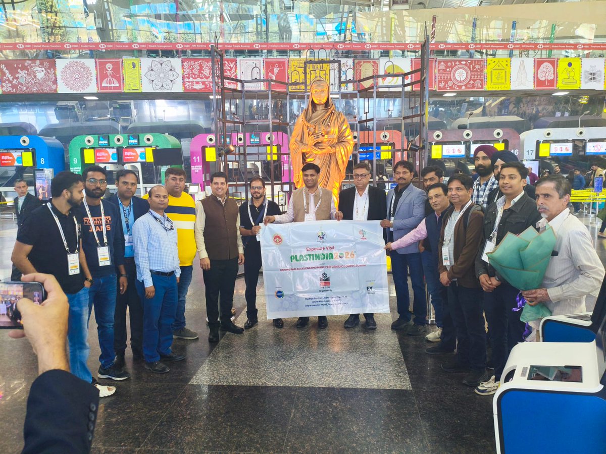 minmpmsme's tweet image. Under the #RAMP initiative of the Ministry of MSME, #MPLUN is organizing an exposure visit for 32 MSMEs from Madhya Pradesh to the PlastIndia 2026 Mega Expo at Bharat Mandapam, New Delhi.
#RAMPMP #GoMP #MoMSME