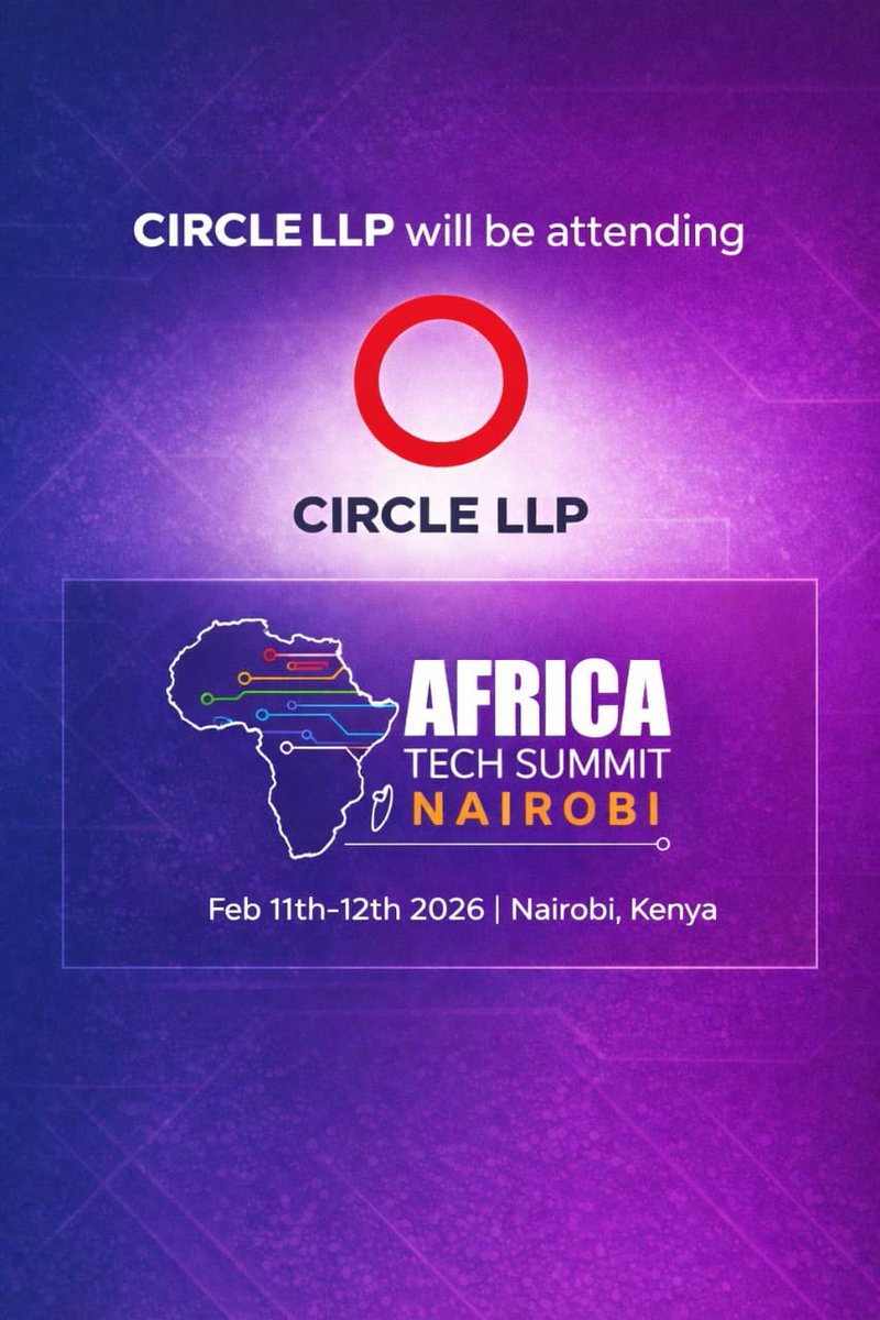 CircleLLP's tweet image. CircleLLP at @AfricaTechSMT 🇰🇪

CircleLLP will be attending Africa Tech Summit in Nairobi this week. We’ll be on the ground engaging founders, investors, operators, and regulators across technology, data, fintech, gaming, infrastructure, and cross-border expansion.