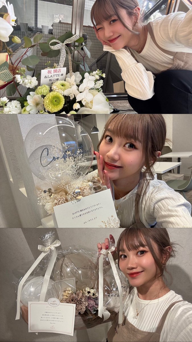 プレオープン無事終わりました😭
いよいよ明日からオープン！！！
行くよ報告も沢山ありがとう😭💕
オープンしてからもずっとずーっと
みんなに愛されるお店になれるように
"また&amp;LATTE.行こ！“ってなるように
これからもずっと頑張っていきます🐾