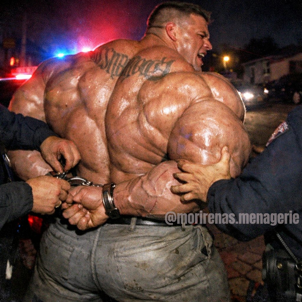 They needed special handcuffs just for this one, but even then they weren't sure how long they could keep him!

#underarrest #handcuffs #massmonster #muscle #shirtlessguys