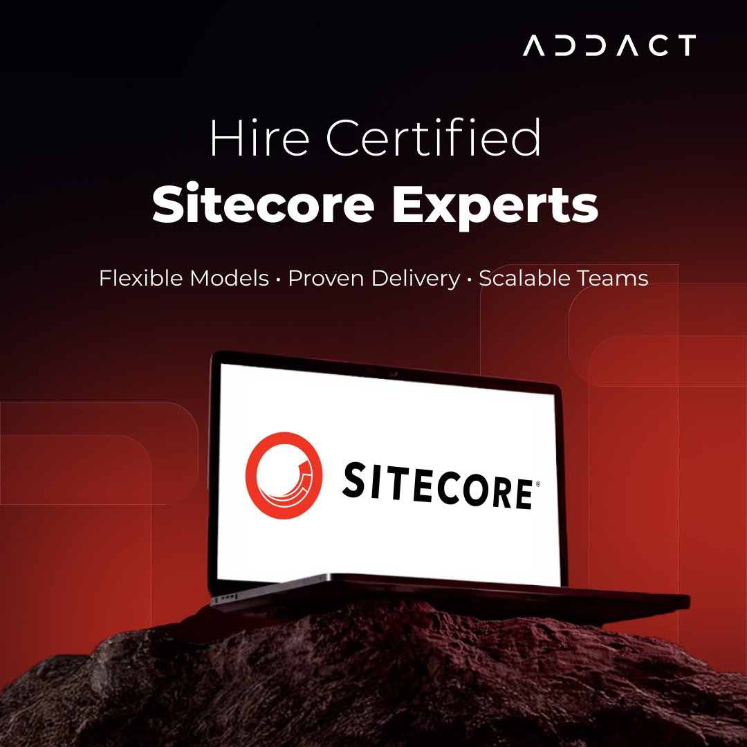 AddactTech's tweet photo. Need hands-on Sitecore expertise?Addact’s certified Sitecore developers are ready to join your team, whether it’s for full project delivery, migration, or custom web development. Hire experts: https://t.co/6rBMtjyrsQ #SitecoreExperts #HireDevelopers #Addact https://t.co/gFzNvefnsQ