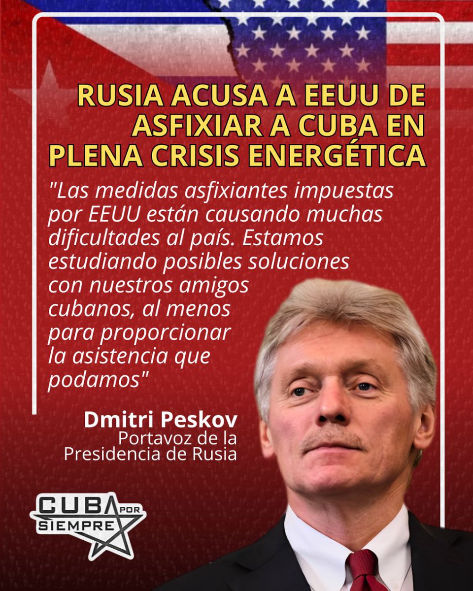 #CubaNoEstáSola 
#CubaEstáFirme