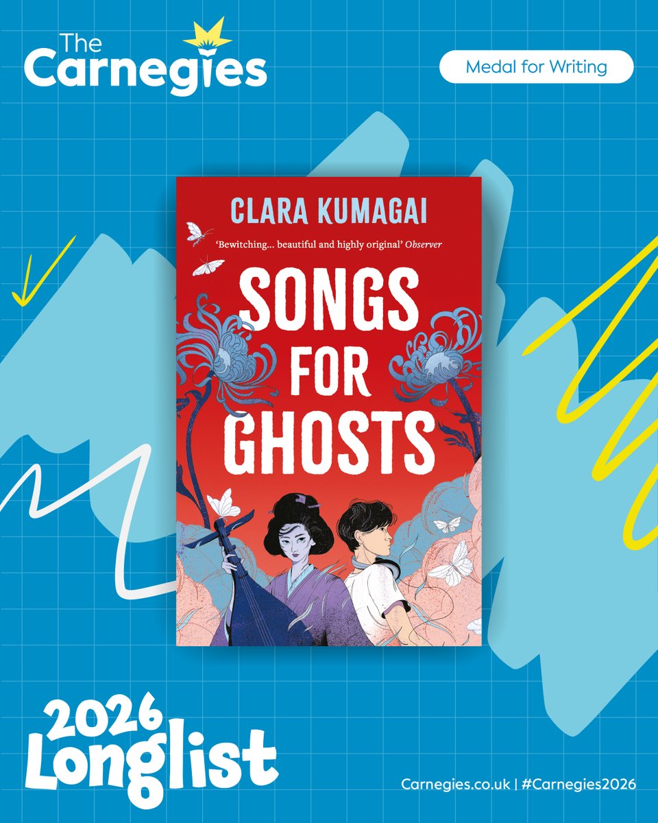 _ZephyrBooks's tweet photo. We are delighted to share that both @ClaraKiyoko's #SongsForGhosts and Blessing Musariri's #WhenItsYourTurnForMidnight have been longlisted for the #Carnegies2026! 🎉🎉🎉

Huge congratulations to both and the other longlistees! https://t.co/IzNmsQr73g