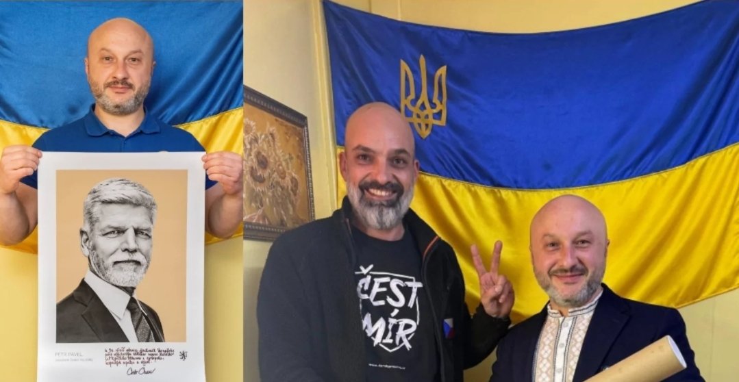 simonsagner's tweet photo. 🤝 Prezident Pavel a předseda Senátu Vystrčil poblahopřáli ukrajinské antarktické stanici Vernadsky k 30. výročí

Ukrajinským polárníkům doručil jejich vzkazy český zástupce https://t.co/6lSYD9kYNg