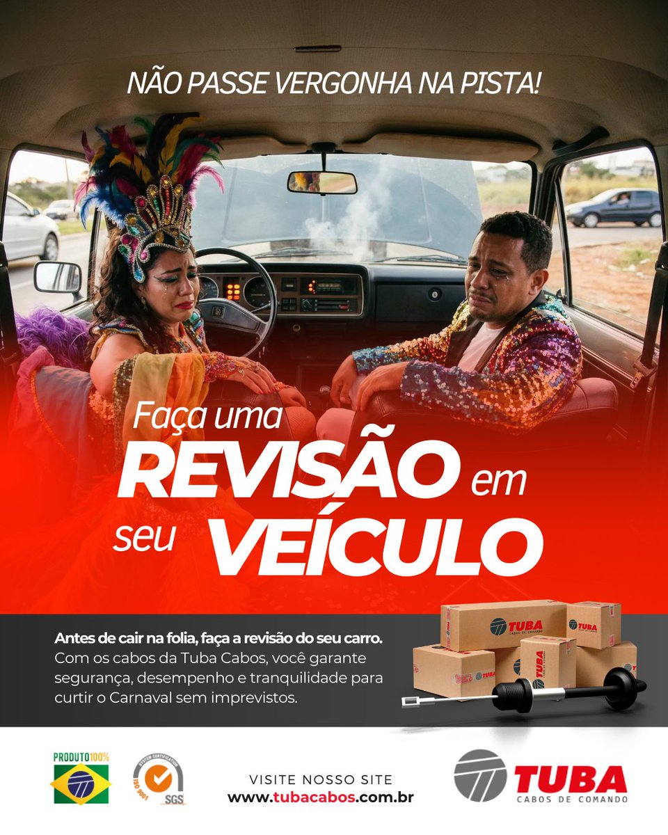 TubaCabos's tweet photo. Antes de cair na folia, evite surpresas no caminho!
Uma revisão simples pode ser a diferença entre curtir o Carnaval ou ficar parado na pista.
Com os cabos da Tuba Cabos, você garante mais segurança, desempenho e tranquilidade para rodar sem imprevistos.
https://t.co/Kwzmt1eEAE https://t.co/wTnZj5tFyJ