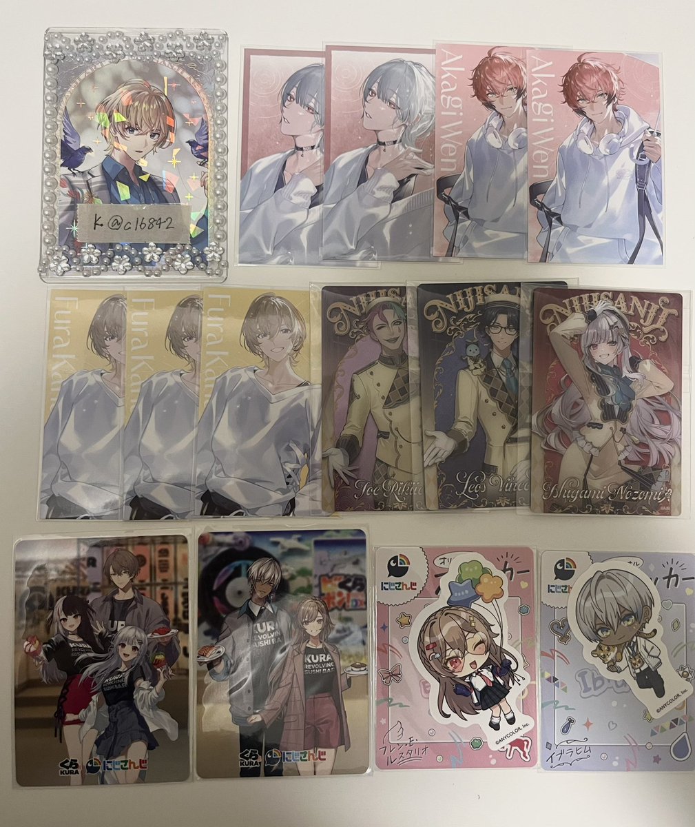 c16842's tweet photo. 《譲渡/買取/交換》
にじさんじ

求))定価＋送料>>>リトリンhttps://t.co/O83Ac46fVN

譲))画像1〜6

支払い方法))paypay

🎈まとめてお迎えの方を優先する場合がございます。

⚠︎グッズ数整理の為一部当方の推しも含まれております。ご了承ください。

検索からお気軽にお声掛けください🌼 https://t.co/02UQvXMhZR