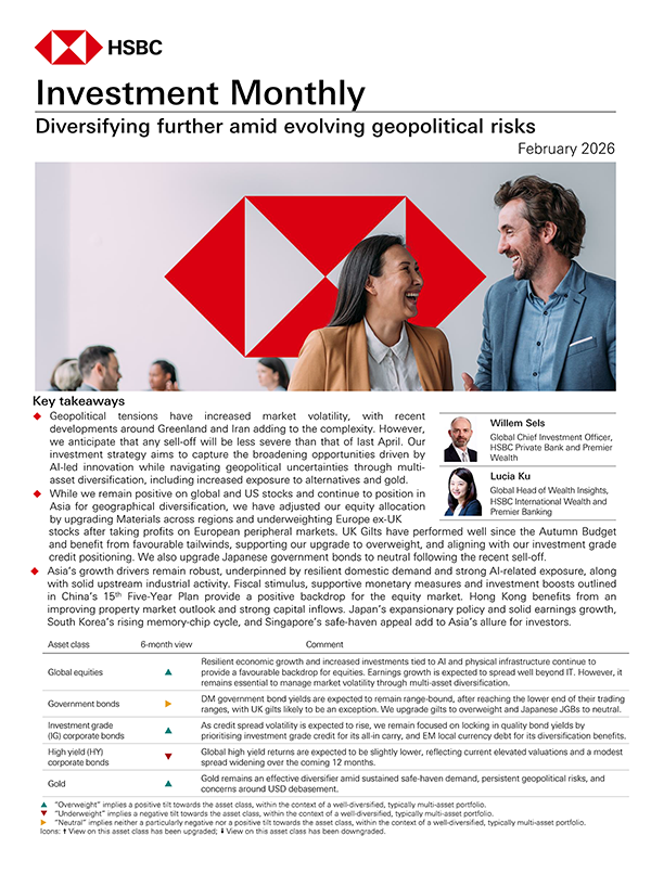 Read HSBC's Investment Monthly – February 2026 - Diversifying further amid evolving geopolitcal risks 
marketbriefings.co.uk/hsbc/hsbc-inve…