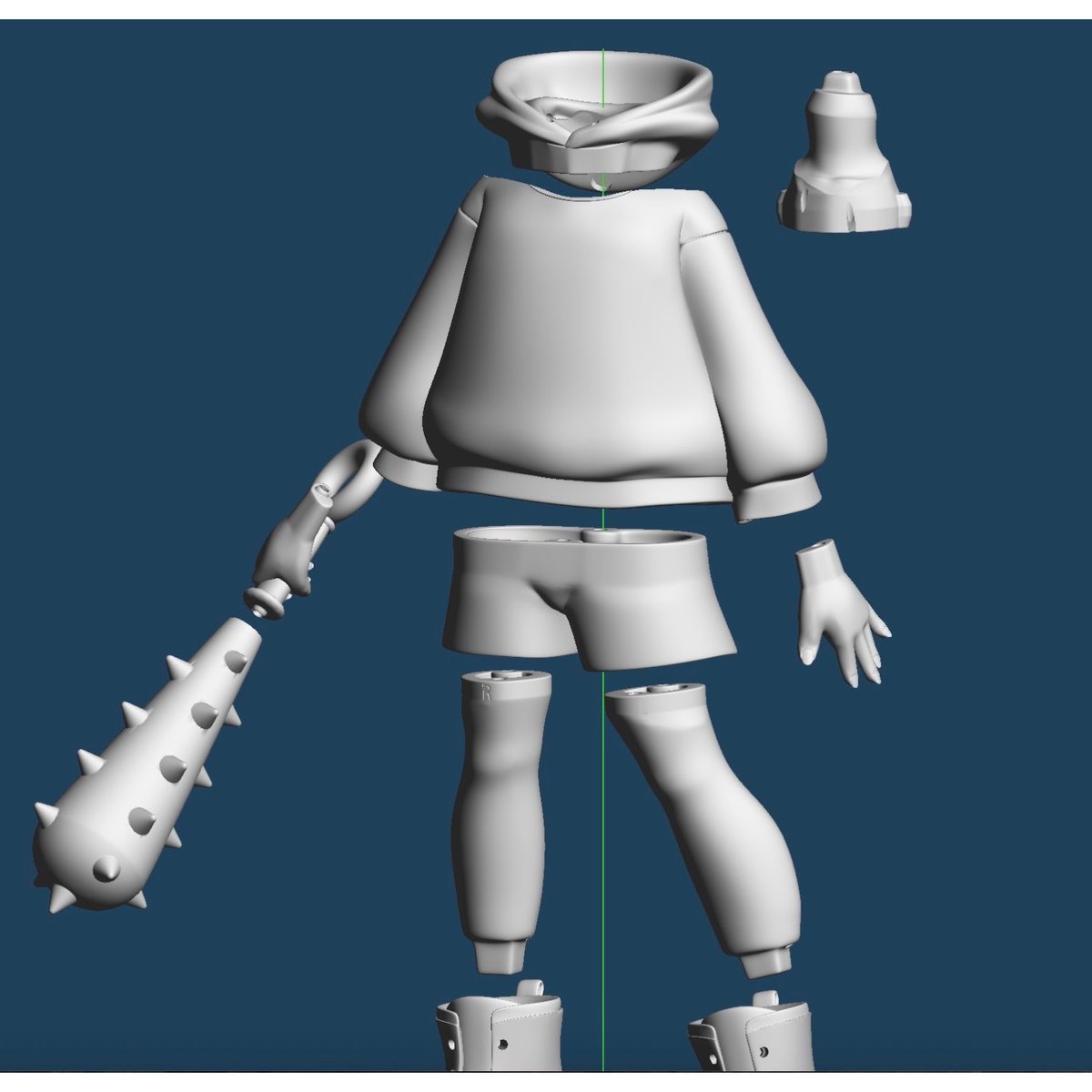 dareka_factory's tweet image. Split parts.
Before assembly.
Hoping everything fits together cleanly.

#figuremaking
#sculpting