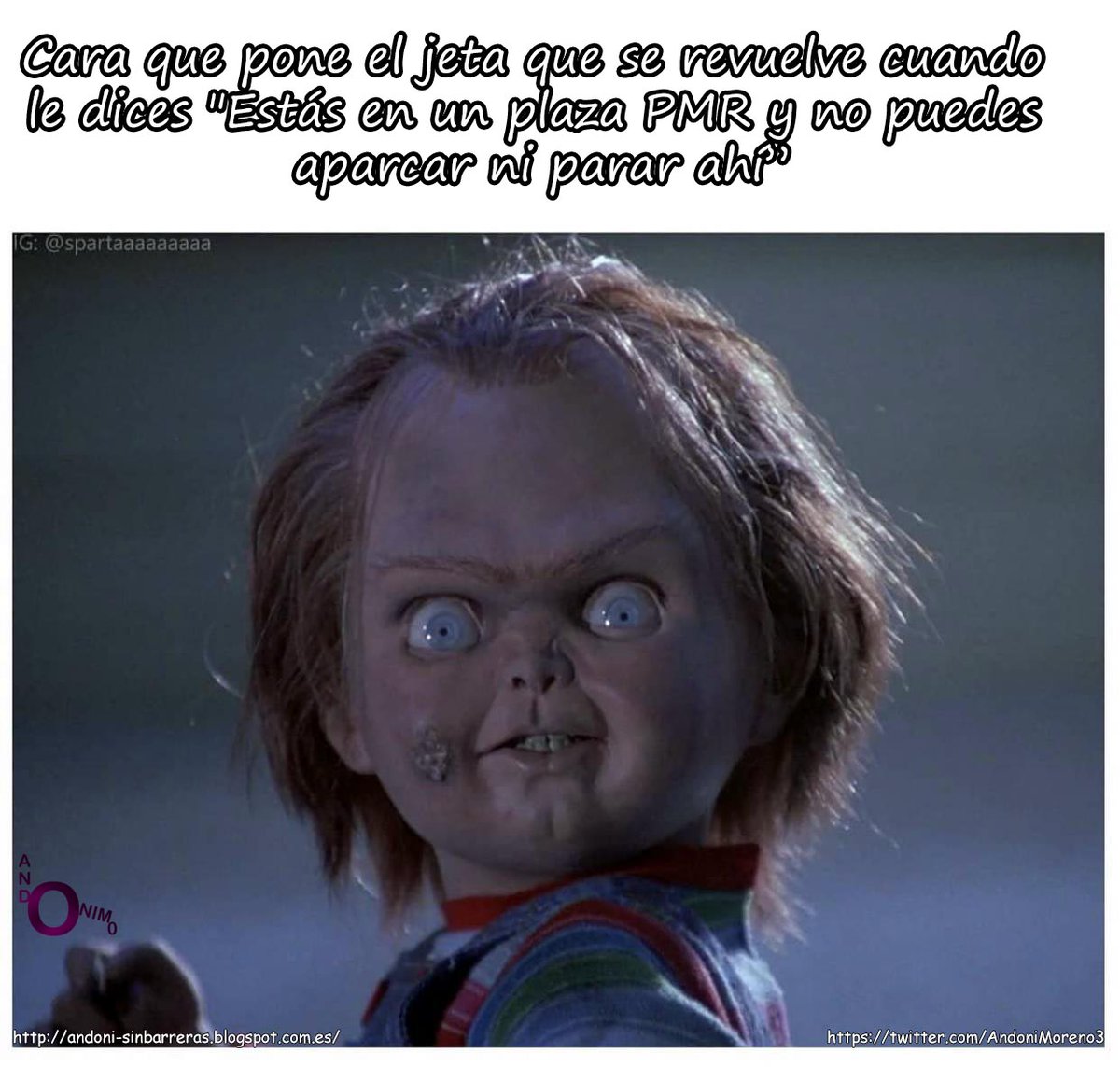 Cara que pone el jeta que se revuelve cuando le dices "estás en una plaza PMR y no puedes aparcar ni parar ahí"