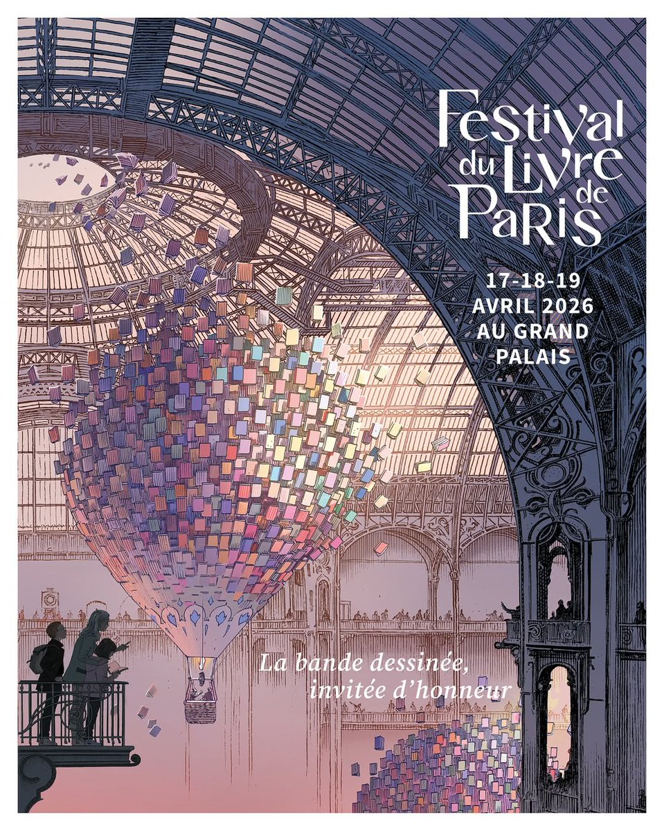 Affiche du Festival du Livre de Paris 2026 signée François Schuiten