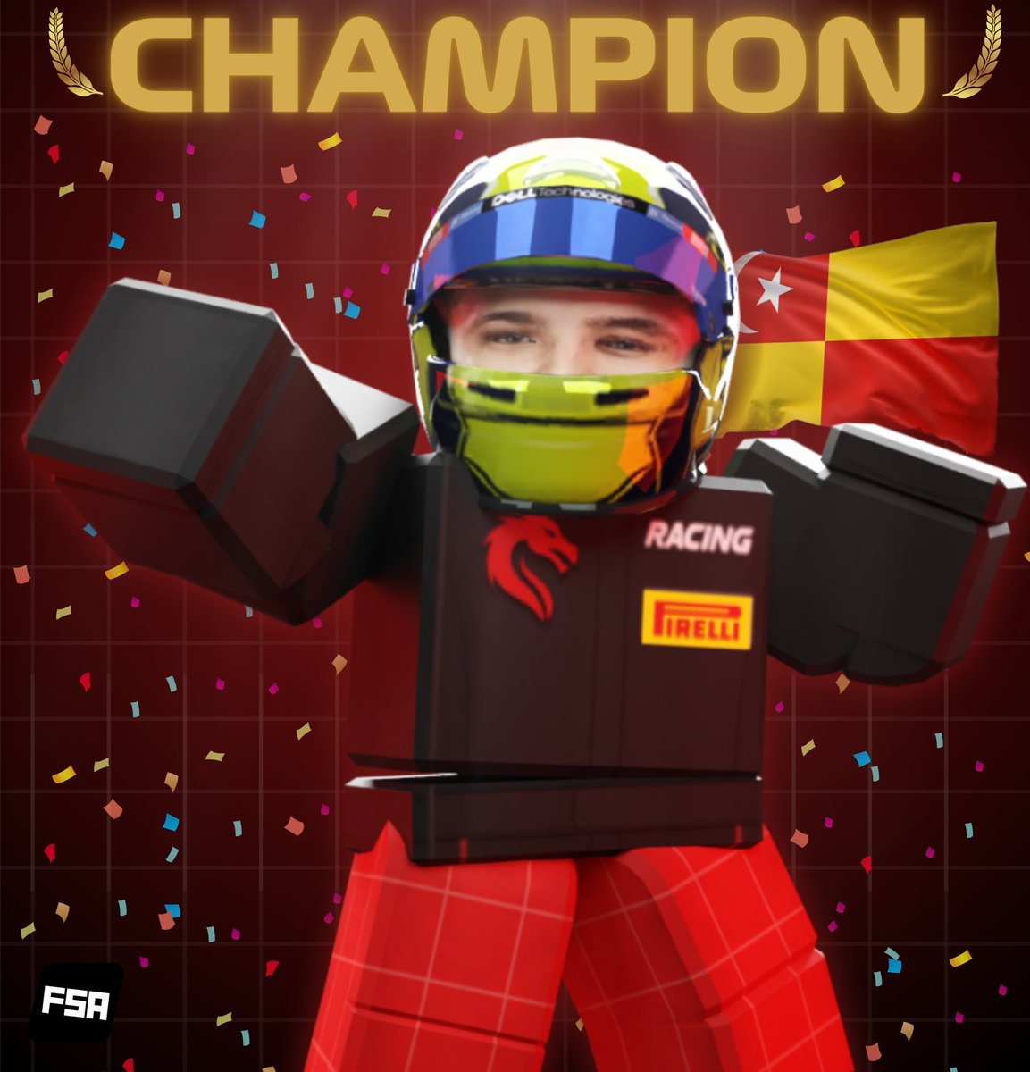🏆 After securing the highest points and dominating multiple rounds with first-place lap finishes, afiq_1702az (Red Dragon Racing) from ro-Selangor, MYSverse, is officially crowned the Formula SEA Champion