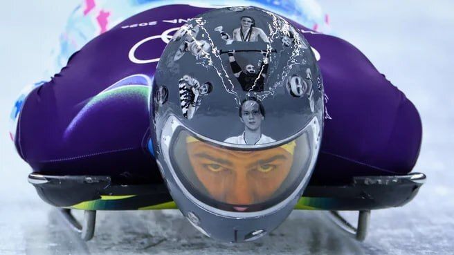 🤨 IOC banned a Ukrainian athlete’s "political" memorial helmet and offered a black ribbon instead.

The IOC told skeleton racer Vladyslav Heraskevych the tribute violates Olympic rules, allowing only an unmarked armband or ribbon.
