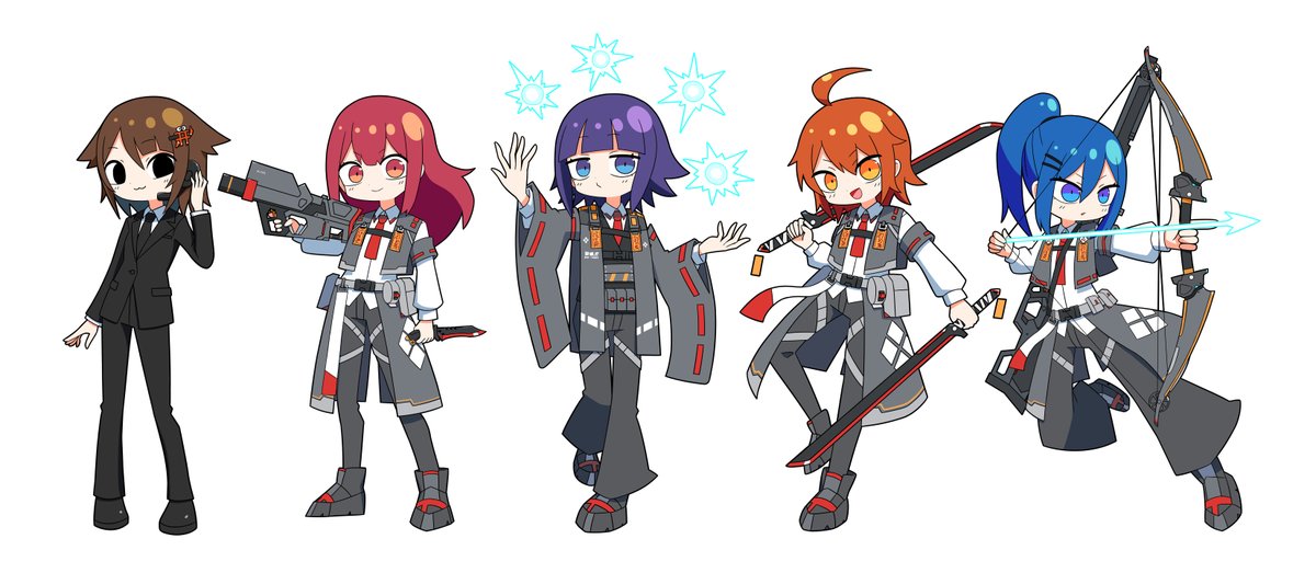 「【お仕事】タクティカル祓魔師TRPGスターターキットのサンプルキャラクターとNP」|でるらご⭐絵仕事募集中のイラスト