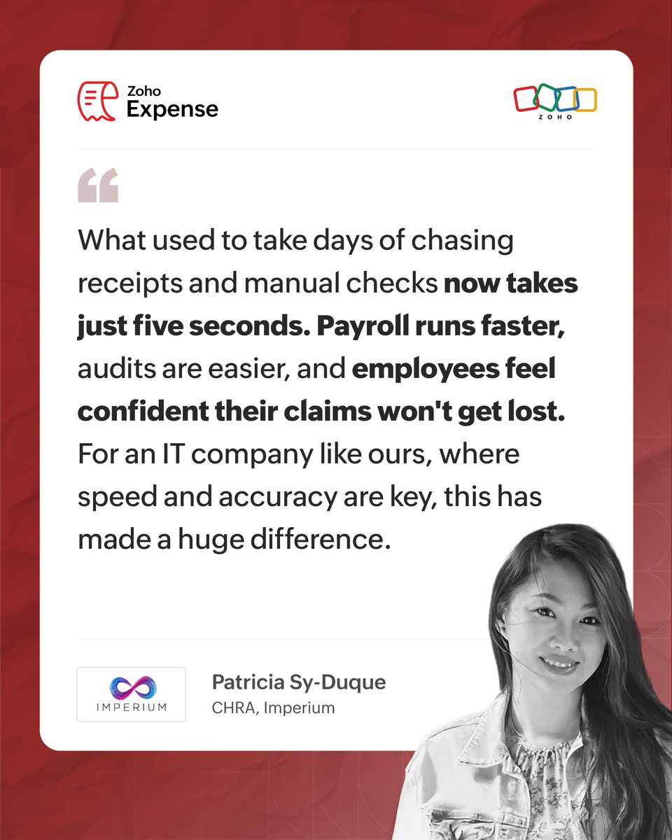 Zoho Expense tweet media