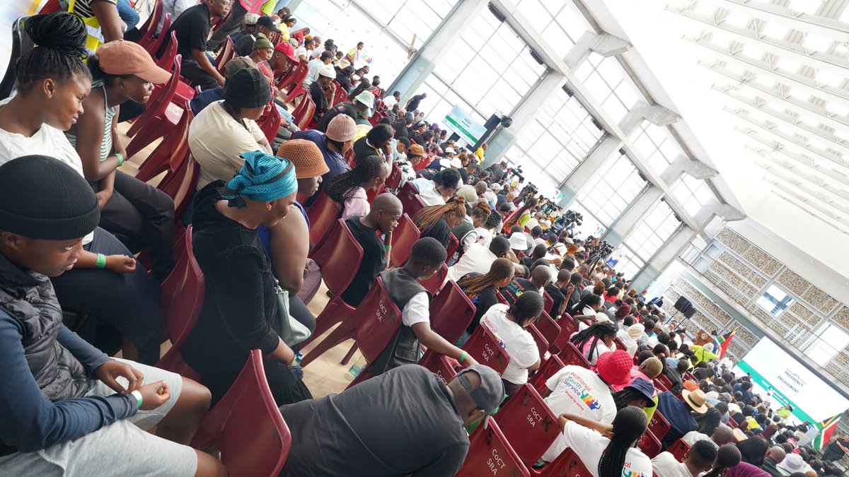 NYDARSA's tweet photo. The Presidential Youth Engagement officially gets underway in Khayelitsha.

A moment of unity and purpose as young people gather to engage directly on the issues shaping their future.

#SONA2026 #YouthEngagement2026 #PYE2026 #BuildingSA #NYDAimpact #NYDA #SouthAfrica https://t.co/nzvvn4GvRG