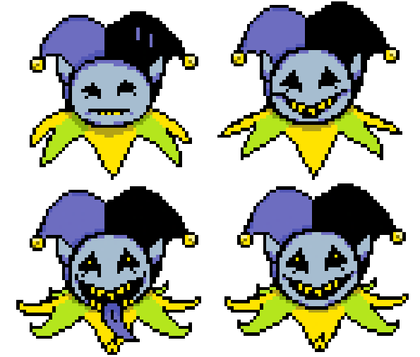 Gahagahaha28963's tweet photo. Jevil sprites

#thiswinstheinternet #sobored #jevil  #DELTARUNE https://t.co/PqhNow3pvy
