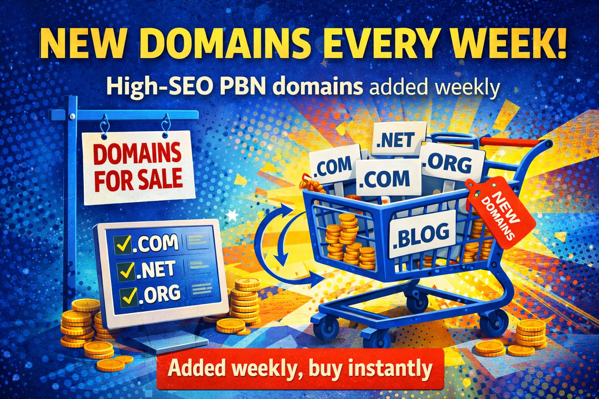 buypr's tweet photo. Domains for sale at https://t.co/4rd8HQWgAW — new drops every week.
SEO/PBN-ready names with metrics on each listing.
New arrivals → https://t.co/PJZBmfJdhl

#SEODomains #PBN #LinkBuilding #DomainsForSale https://t.co/ExXHaqZ0ff