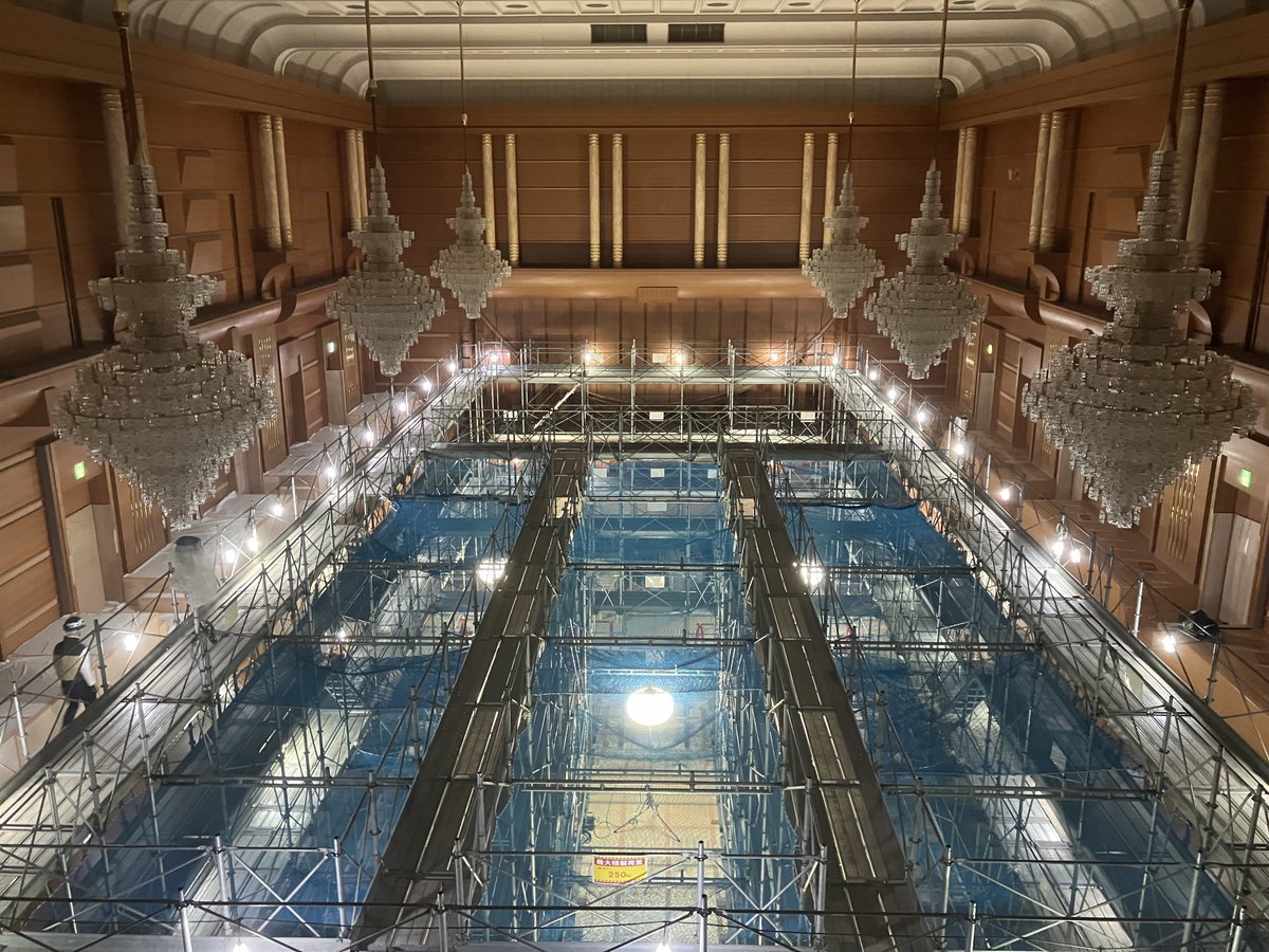 kioi_pr's tweet image. 【ホール修繕情報】
ただ今休館している日本製鉄紀尾井ホール。2027年1月の再開場をお待ちいただいているファンの皆さんに修繕の様子を少しだけご紹介します。