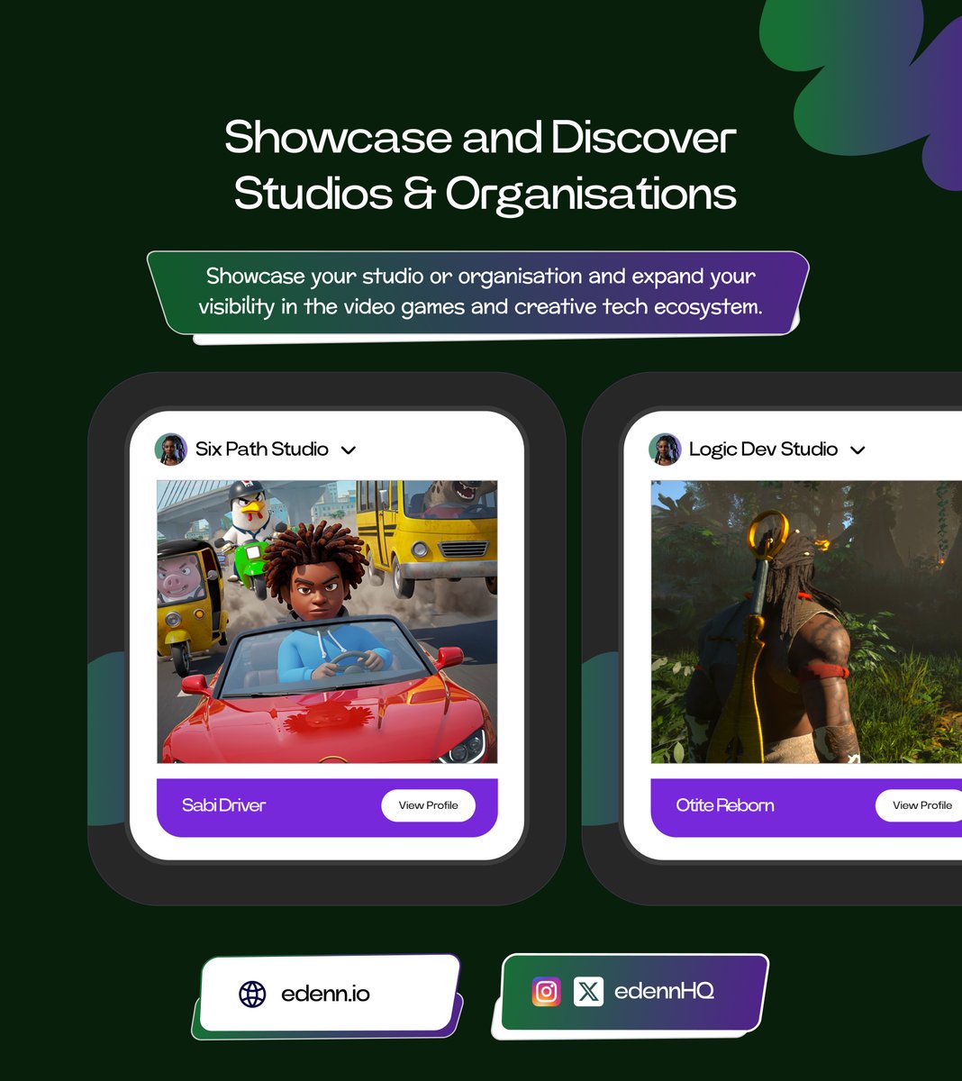 Showcase your studio or organisation on Edenn.

Present your work, share your story, and get discovered in the video games and creative tech ecosystem.

Edenn is live

#edenn #tech #product #showcase