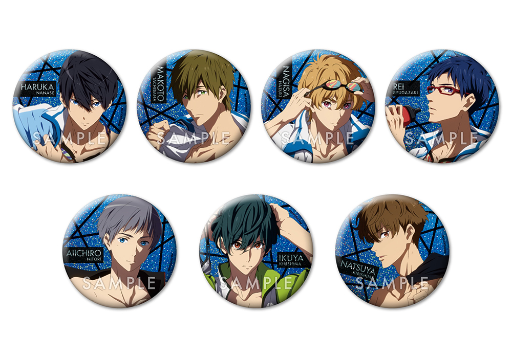 Free!TYM】 「Clear Blue-Deep Spirit- ホログラム缶バッジ(7種)」若干