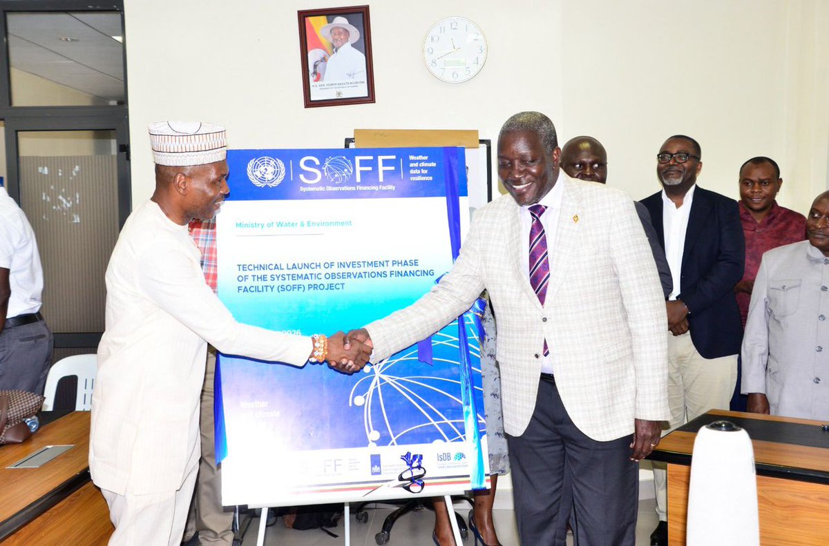 okidi64's tweet image. Represented Hon. @MamaMabira and launched the technical phase of the SOFF Project, a key step in strengthening Uganda’s climate and weather observation systems for early warning, resilience, and informed decision-making. @isdb_group @MosesWatasa #ClimateData #Uganda #mwe