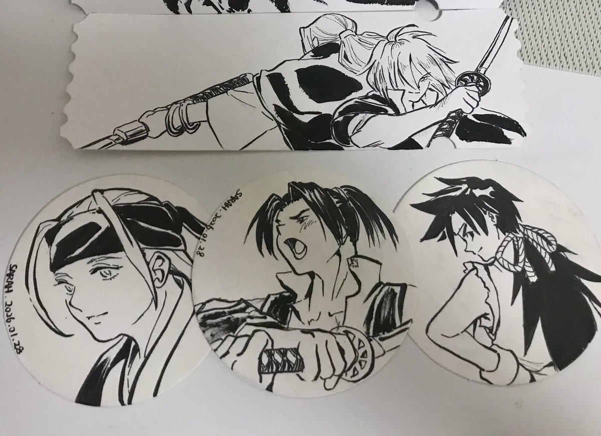 通販おまけのカード、虎徹ちゃんの一枚も描いたが、だれに届いたかなぁ…