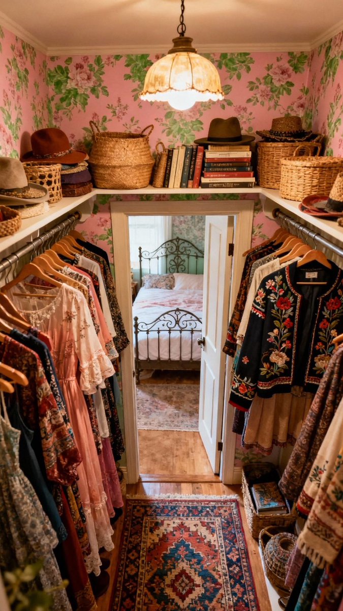 apriliosluxury's tweet image. A closet that feels like a storybook you can wear.

Which piece would you steal for today? 🌸

#vintagecloset #cozyhome #aestheticroom #slowliving #wardrobeinspo
