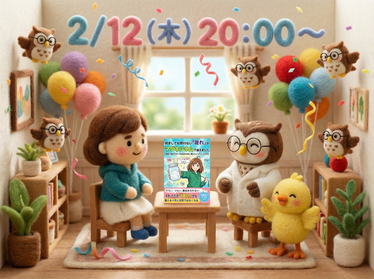 2/12木曜日の20時からはあうるさんとスペースでコラボライブをさせていただきます！✨
あうるさんには事前モニターをしてもらっているので、書籍の内容にも触れていきます。
マニアックな内容になるかもしれませんが、お時間ある方はお耳よりください☺️
(メガネのちび🦉、かわいい🥰)