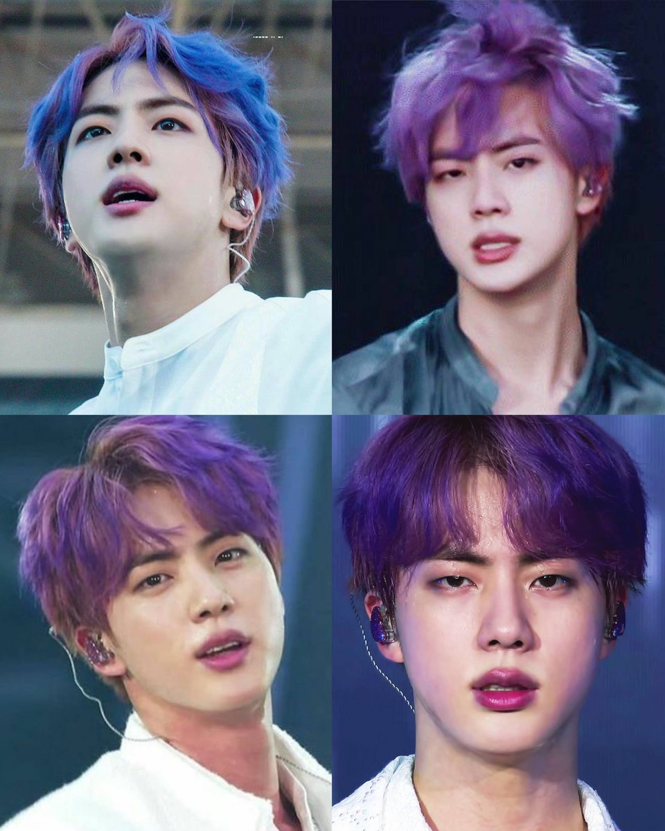 seokjin : "I dyed my hair myself, but i failed." 

also seokjin :