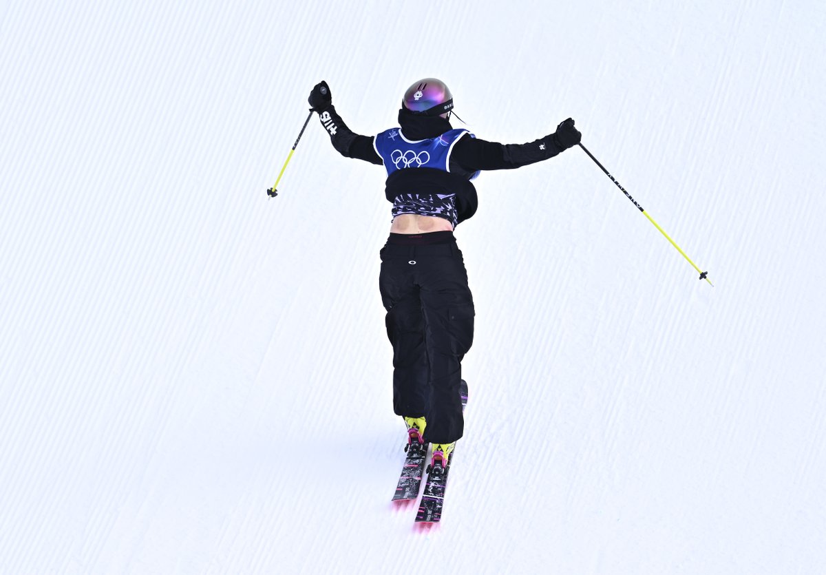 ChinaDaily's tweet photo. What are the red circular marks on Switzerland's #MathildeGremaud's back? After clinching gold in the freestyle skiing women's freeski slopestyle, narrowly surpassing #EileenGu, at Milano-Cortina 2026, Gremaud explained that these markings are the result of cupping therapy, a traditional Chinese medicine technique, which is used by her team's physiotherapist to treat a fall during training. #MilanoCortina2026 #TCM