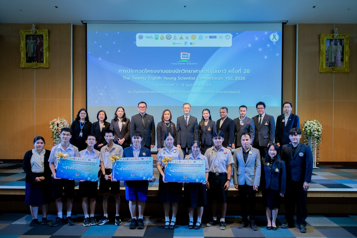 nstdathailand's tweet photo. 🏆 YSC 2026
พลังเยาวชนไทยกับโครงงานวิทยาศาสตร์
สวทช. ร่วมผลักดันคนรุ่นใหม่สู่นักวิจัยแห่งอนาคต
https://t.co/y39nSOTWby
#NSTDA #YSC #YoungScientist #ScienceEducation https://t.co/RTlSWwLHO7