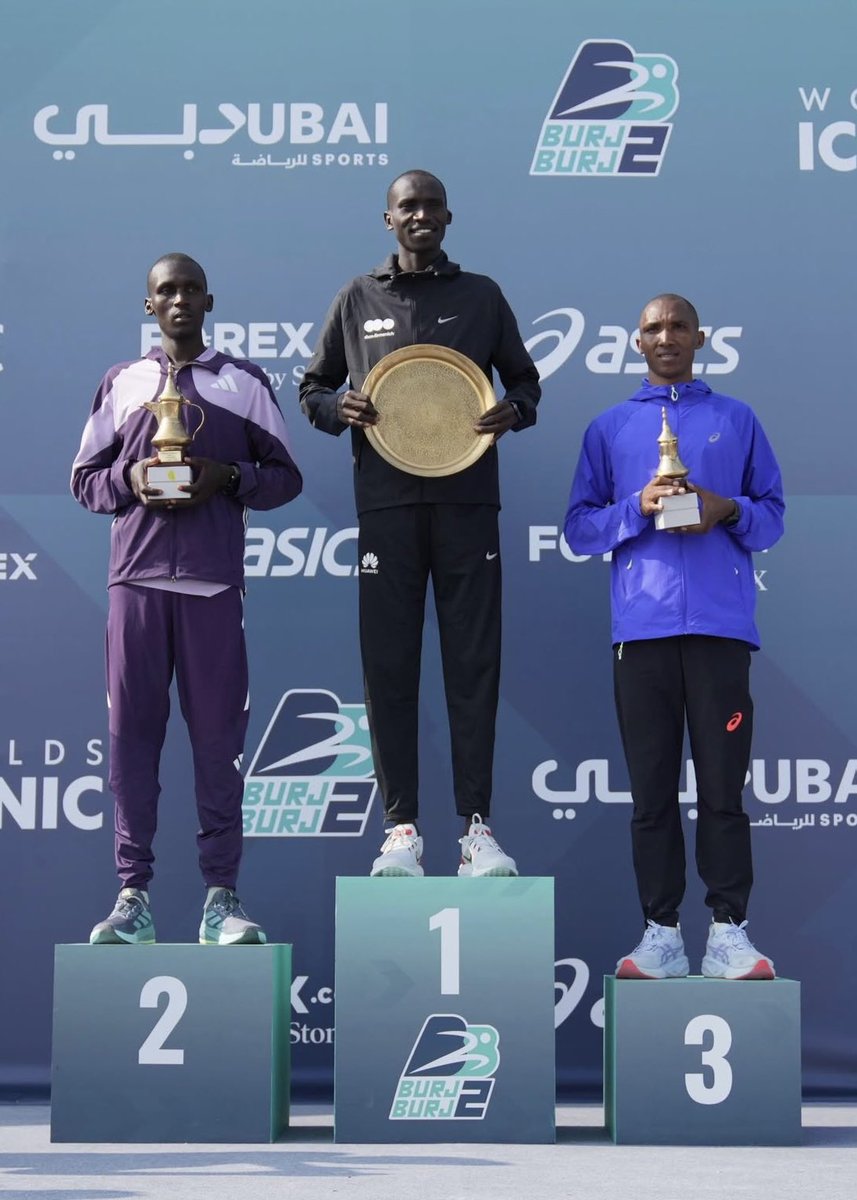 Big day in 2026 Burj2Burj Half Marathon for our team with <a href="/one4onesports/">Michel Boeting</a> -- Irine Cheptai wins in 1:06:57 / Daisilah Jerono 2nd in 1:06:59 PB / Jackline Cherono 4th in 1:09:11 / Nicholas Kimeli 2nd in 59:28.