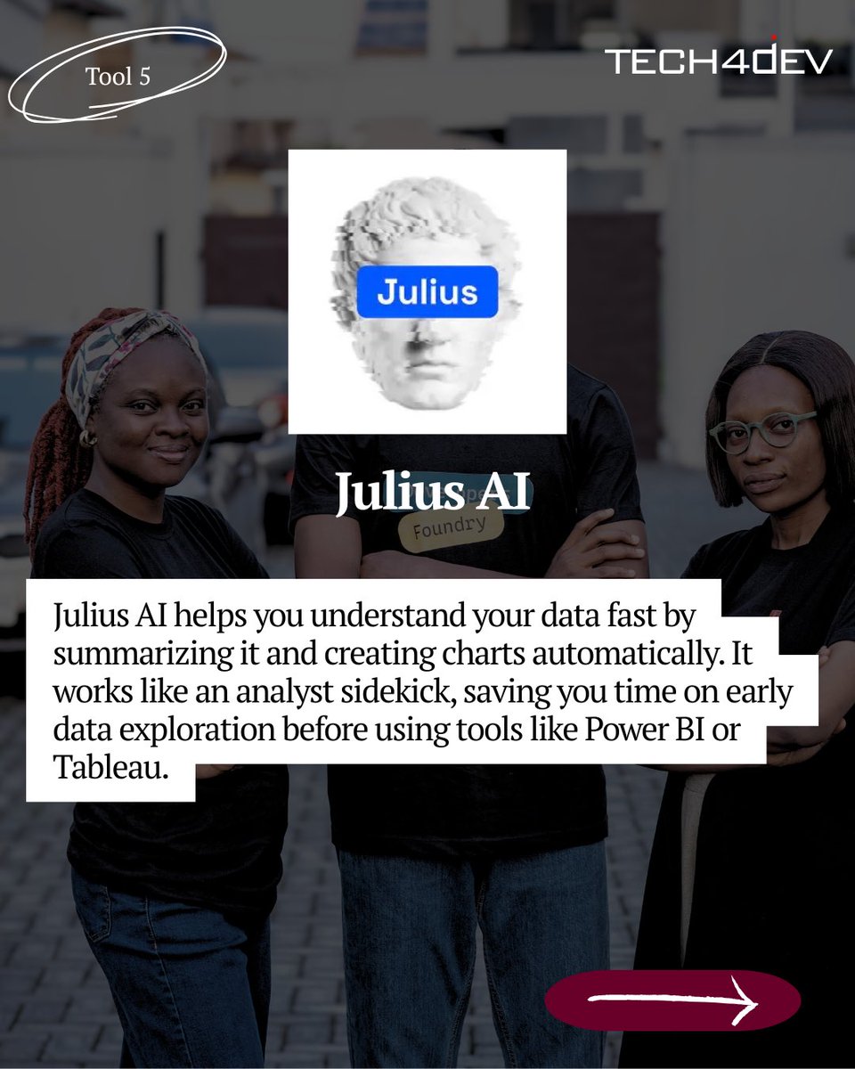 Tech4DevHQ's tweet photo. Curious about AI in Data Analytics? Our 2-day Women Techsters Masterclass is just around the corner! Learn how to use AI to turn data into actionable insights.
📅 Feb 19–20, 2026
⏰ 3:00 PM WAT
🔗 https://t.co/68Zx28Ovbd
Be there!
#AI #Tech4Dev #WTMasterclass #DataAnaylst https://t.co/Iler7MiR5t