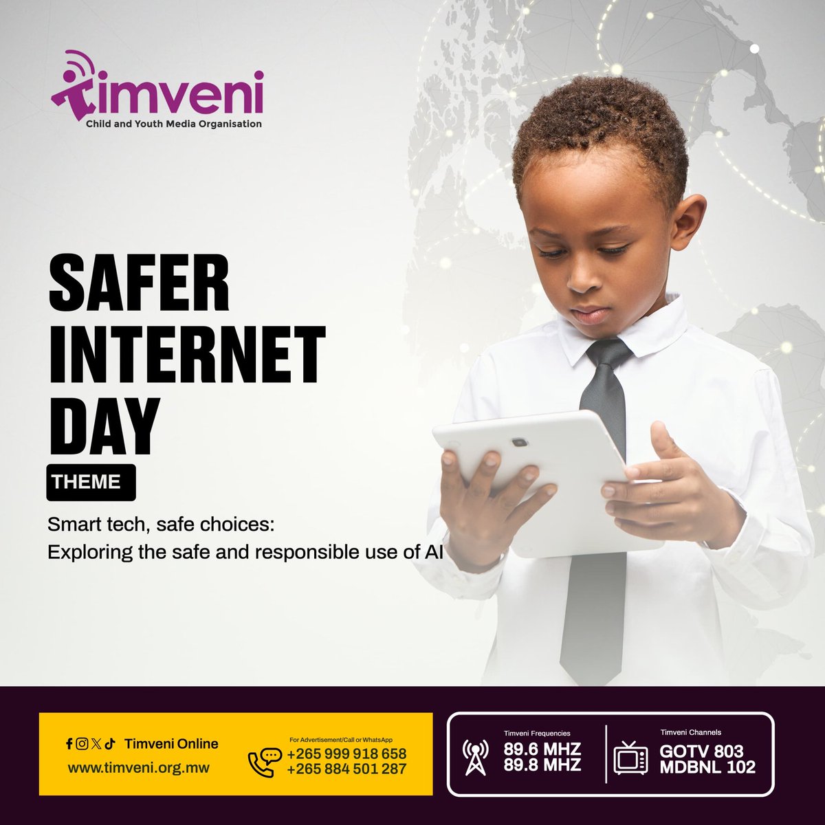 Safer Internet Day 2026   

Today we join the global call to make the digital world safer and more inclusive. From protecting personal data to promoting kindness online, every click matters. 

#SaferInternetDay #DigitalSafety #MyPledge #TimveniOnline